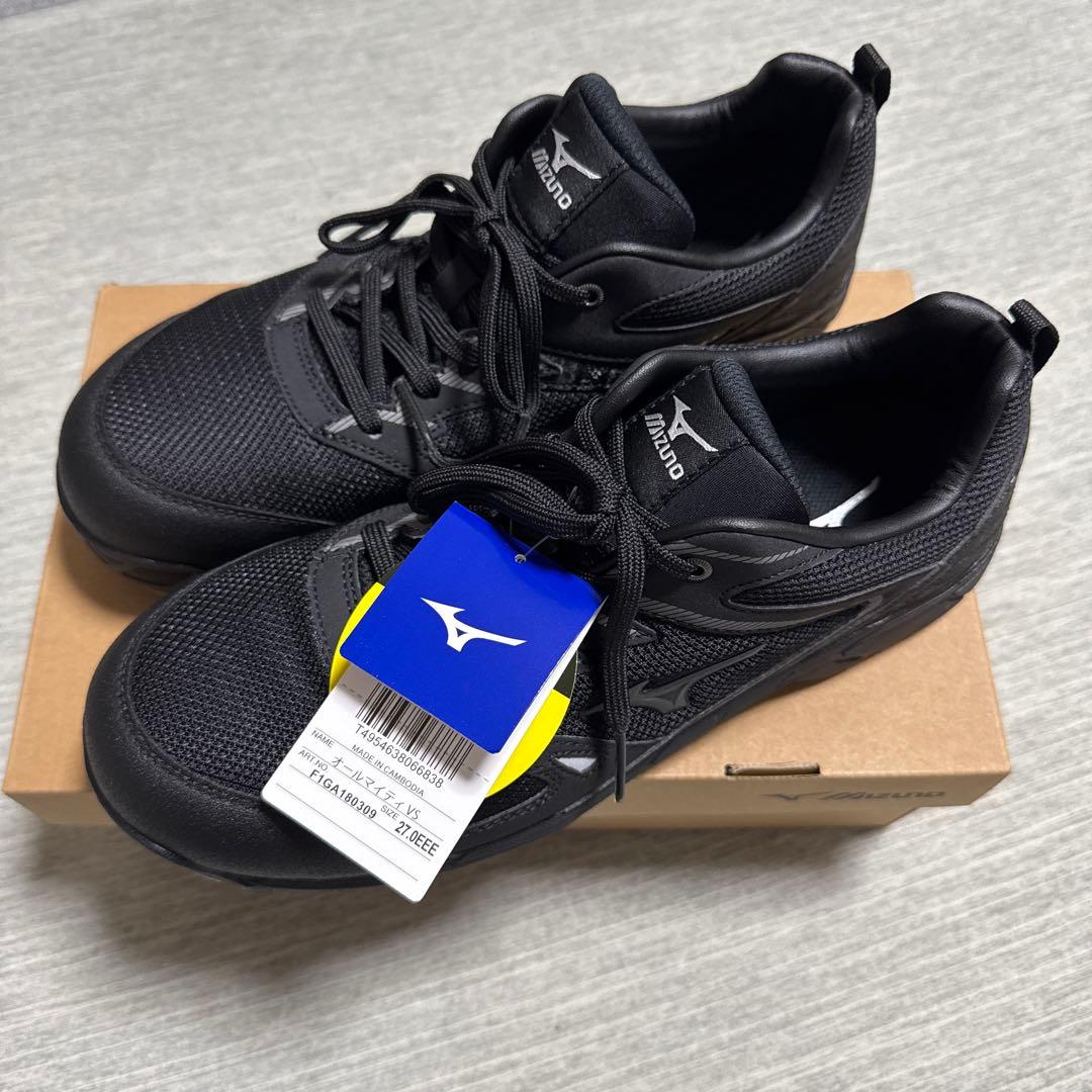 早い者勝ち　ミズノ　安全靴　ブラック　27cm