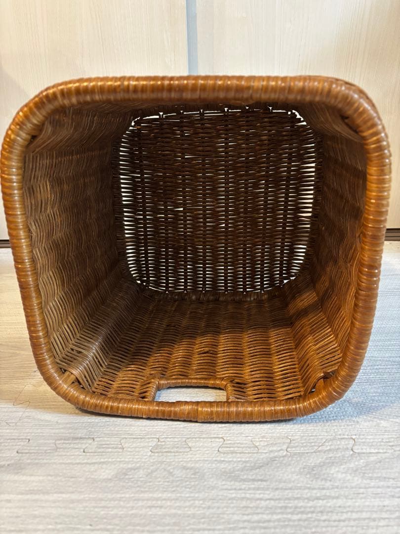 籐 脱衣かご ラタン