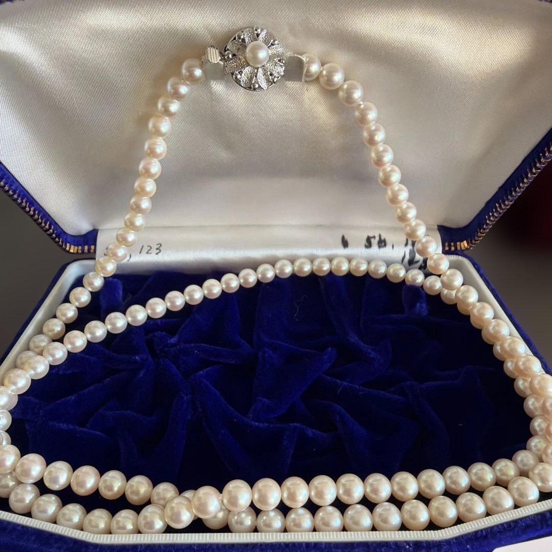 パール　ネックレス　2連