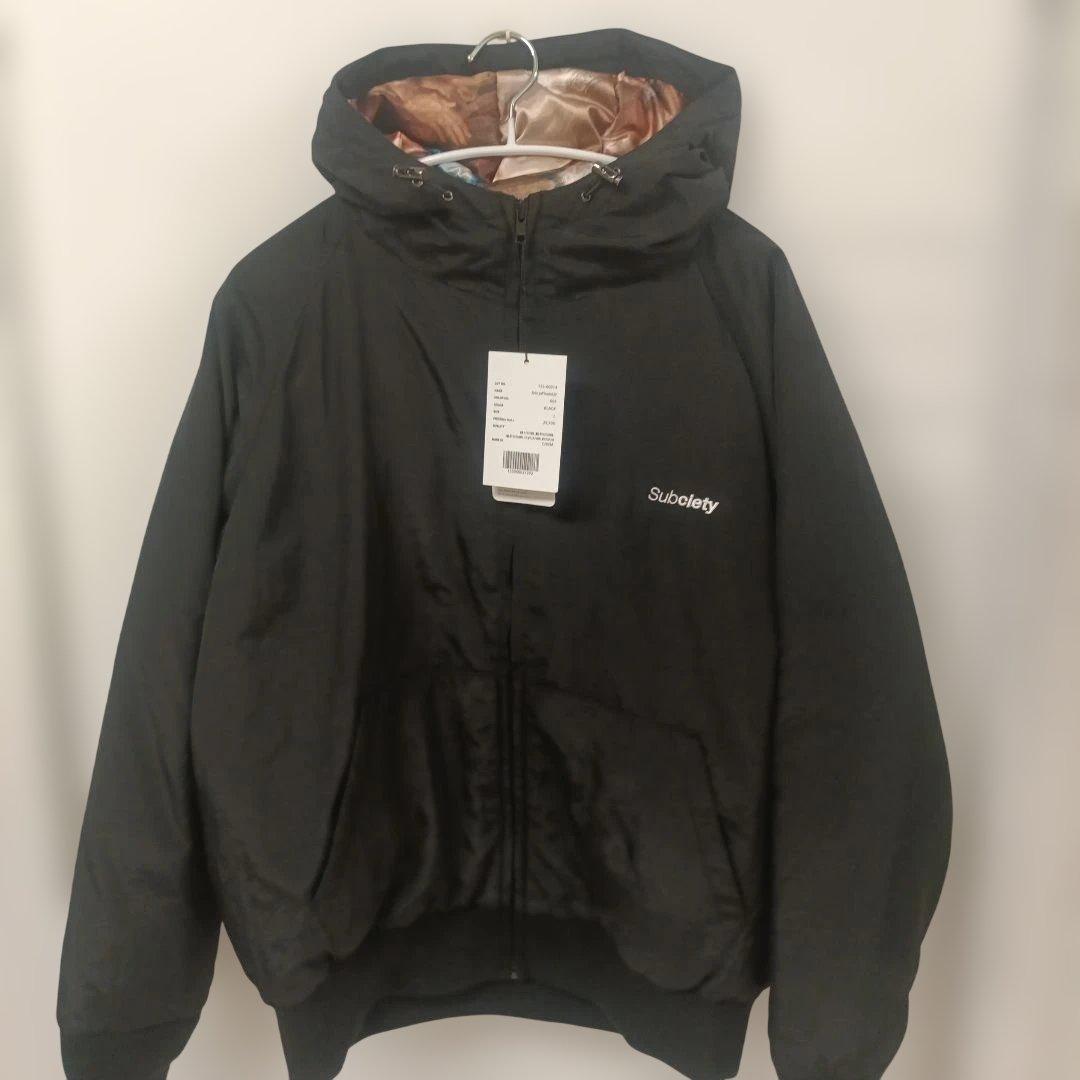 ジャケット・アウター subciety Nylon puff hooded jkt
