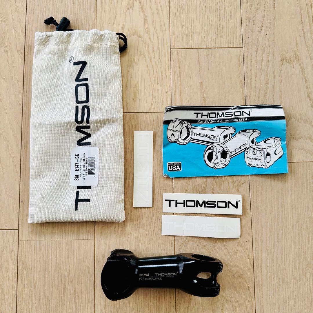 THOMSON Elite X4ステム 0° 31.8mm ブラック 100mm