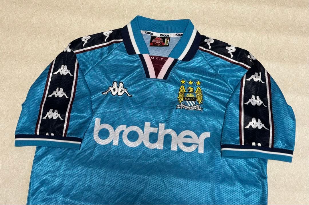 カッパ　マンチェスターシティ　97/99 ユニフォーム　オアシス　ゲームシャツ