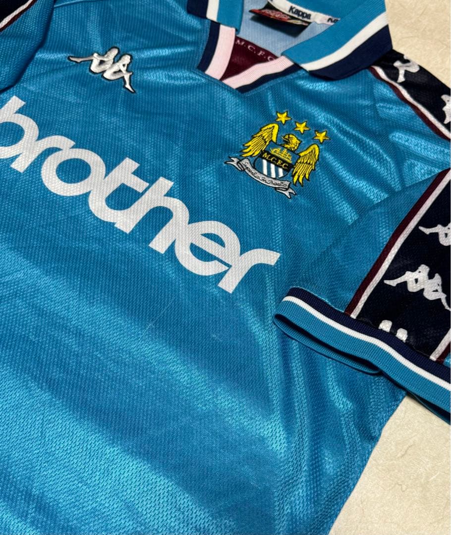 カッパ　マンチェスターシティ　97/99 ユニフォーム　オアシス　ゲームシャツ