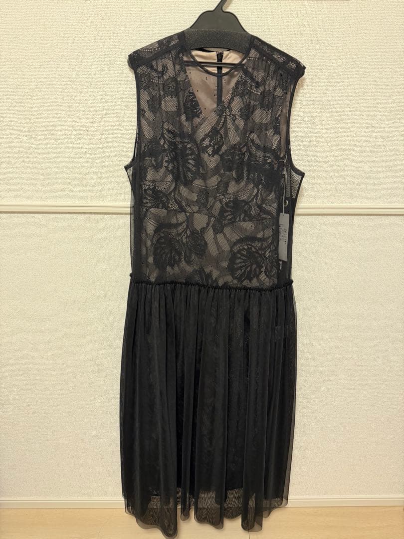 美品　未使用 GRACE CONTINENTAL/レイヤードレースドレス