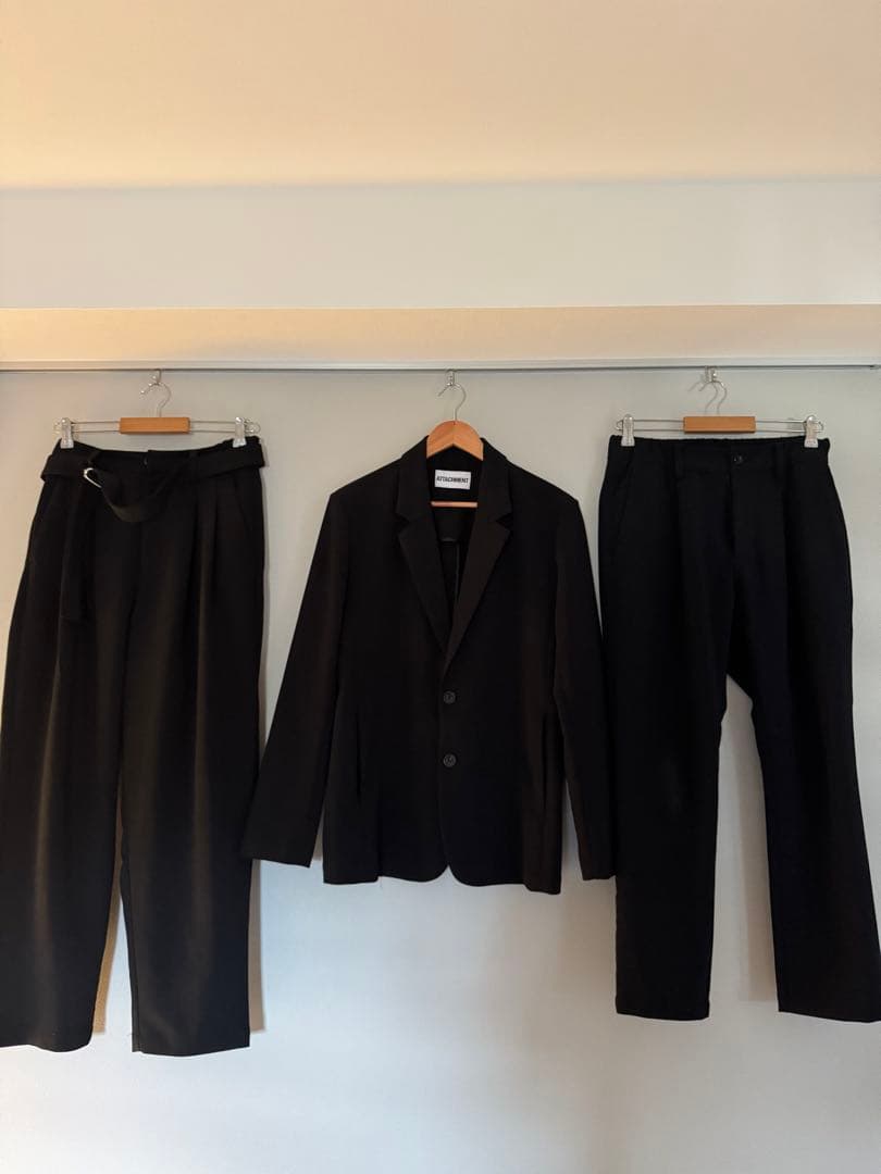 ATTACHMENT セットアップ 2024AW ジャケット＋2パンツ サイズ1