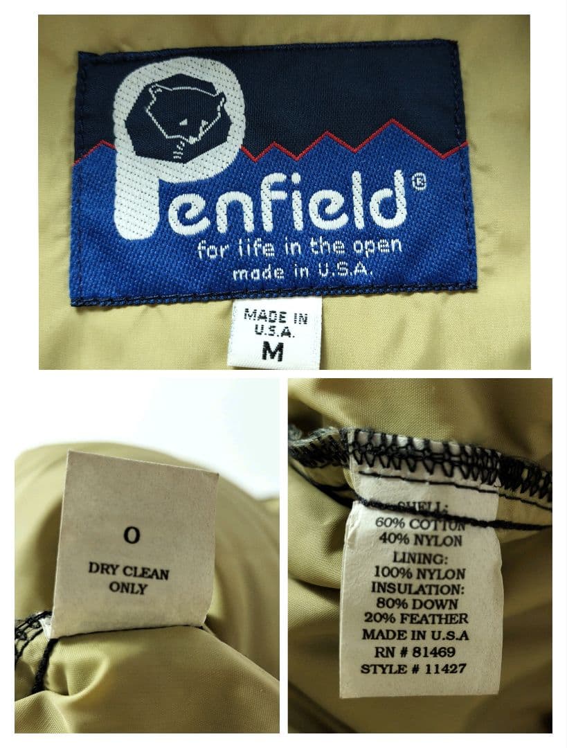 ペンフィールド USA製 ダウンジャケット ダークネイビー【Ｌ相当】
