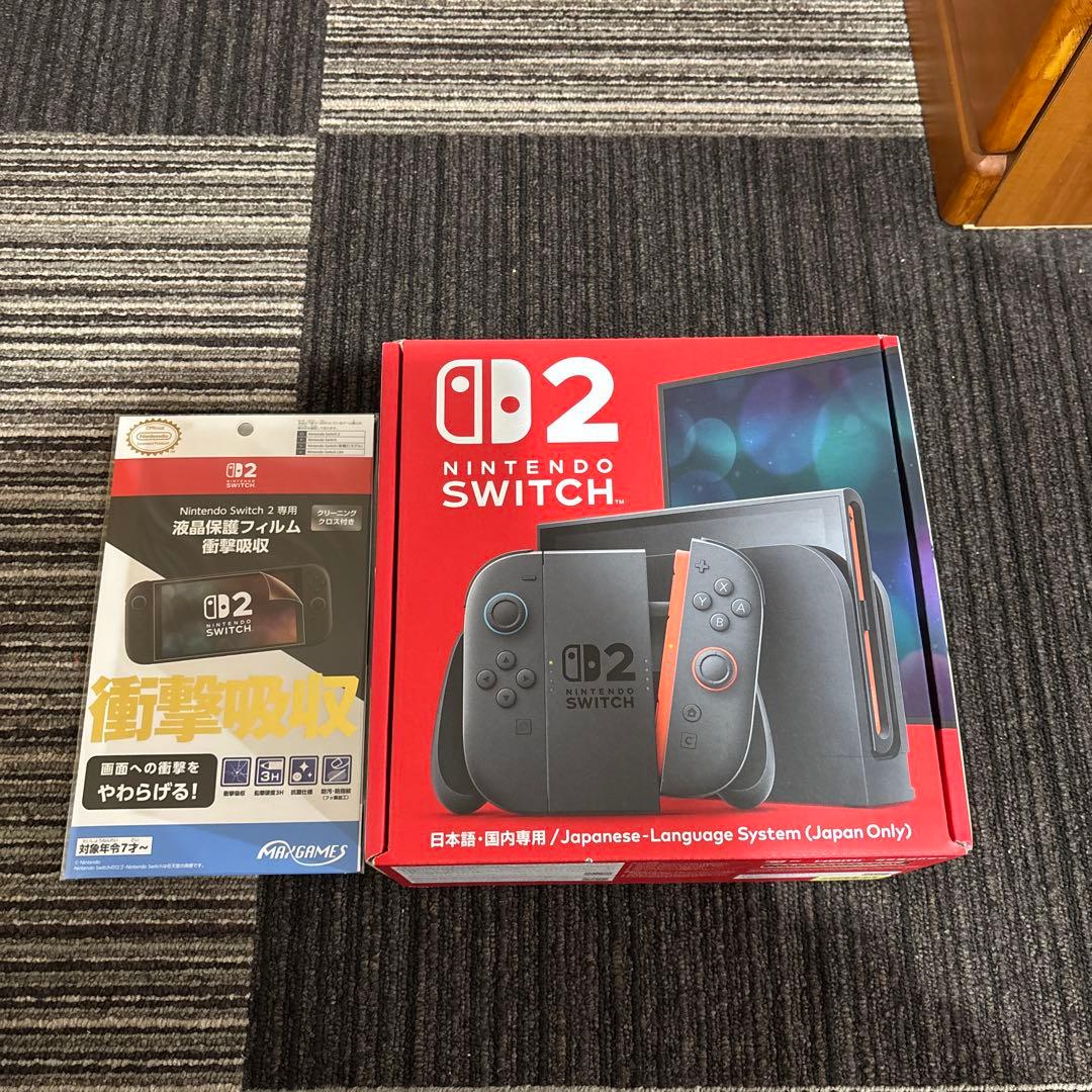 【未開封】Nintendo Switch2 日本語専用 本体 画面フィルム付