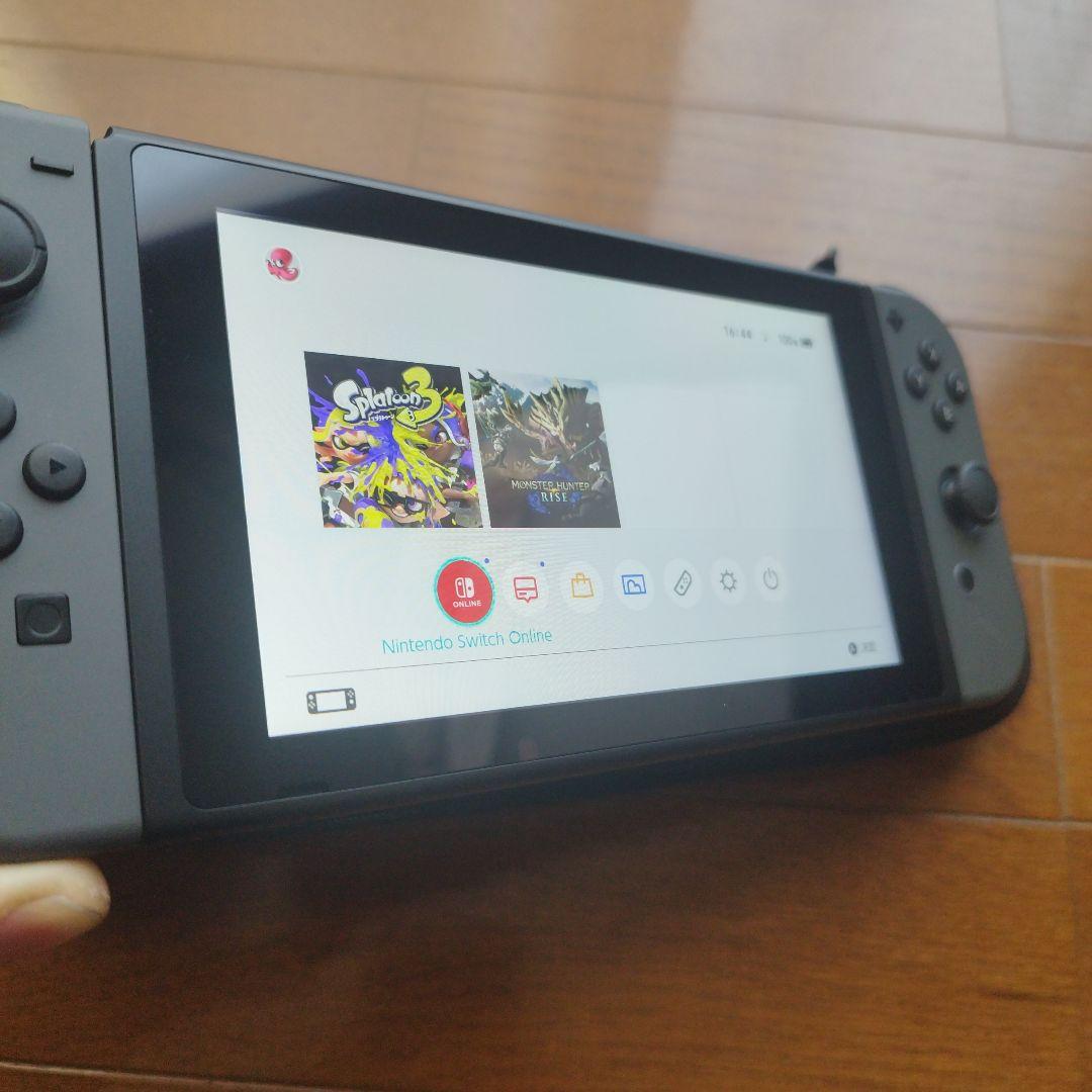 Nintendo Switch グレー 本体 元箱＆ケース付き