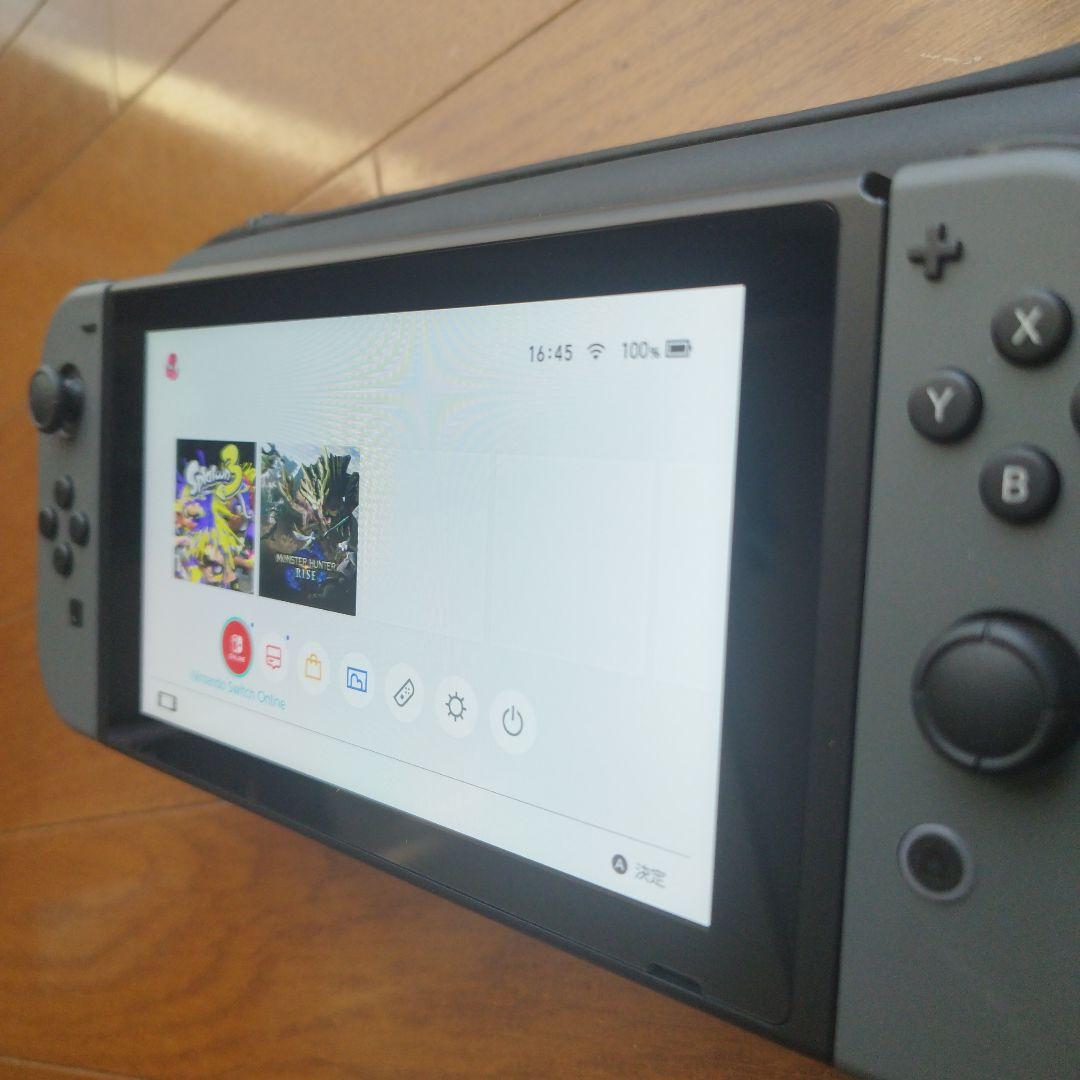 Nintendo Switch グレー 本体 元箱＆ケース付き