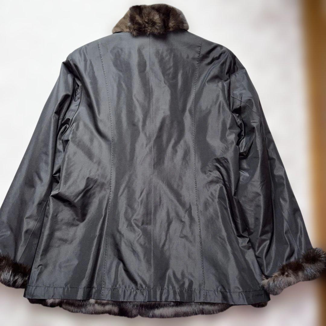 ロシアンセーブル　シルクリバーシブルジャケット