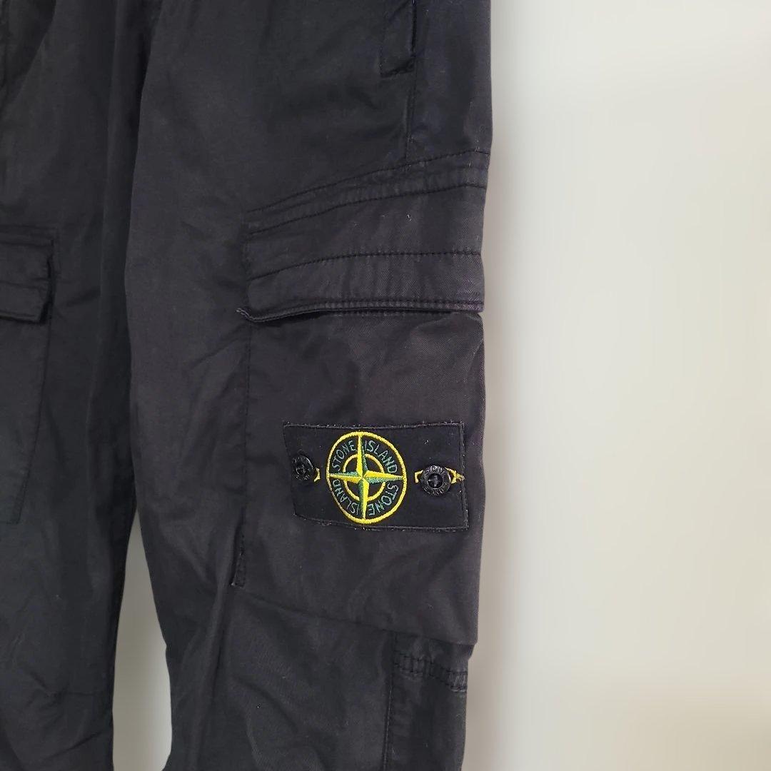ストーンアイランド stone ブラックカーゴパンツ W30