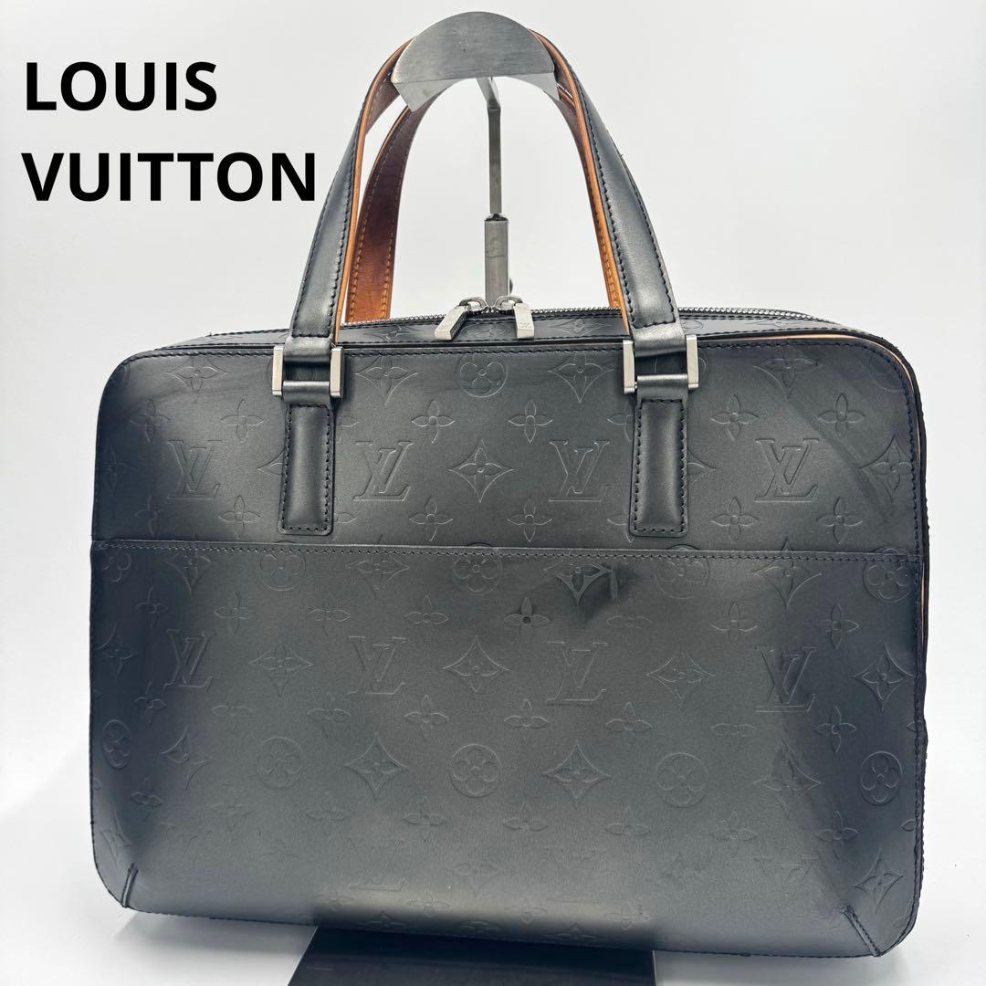 ルイヴィトン モノグラム マット マルデン レザー ビジネスバッグ ノワール 黒