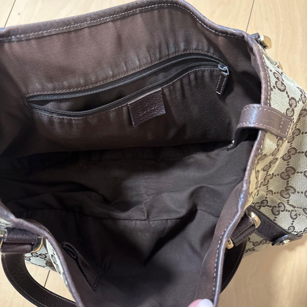 GUCCI GGパターン ハンドバッグ ベージュ/ブラウン