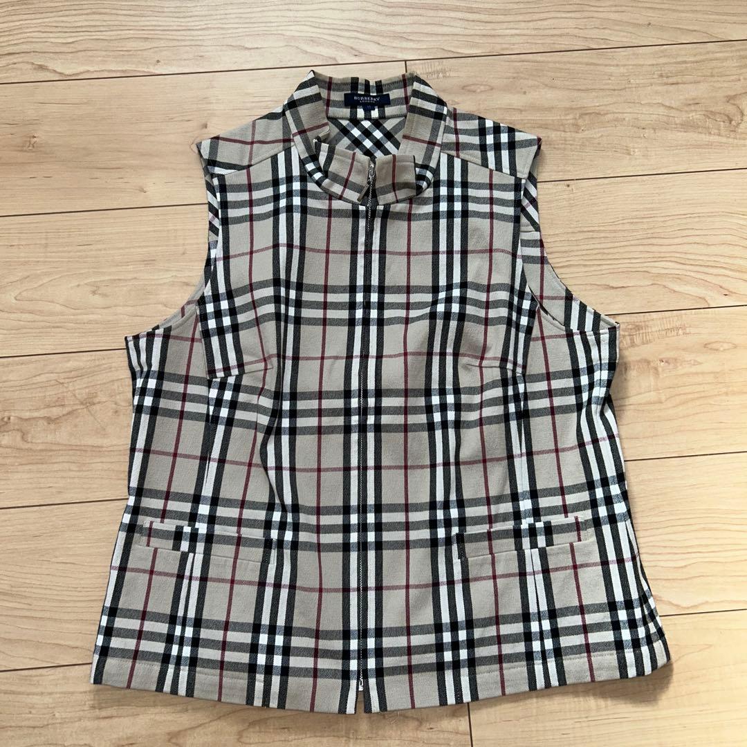 バーバリーロンドン　ノバチェック　ベスト　大きいサイズ　15