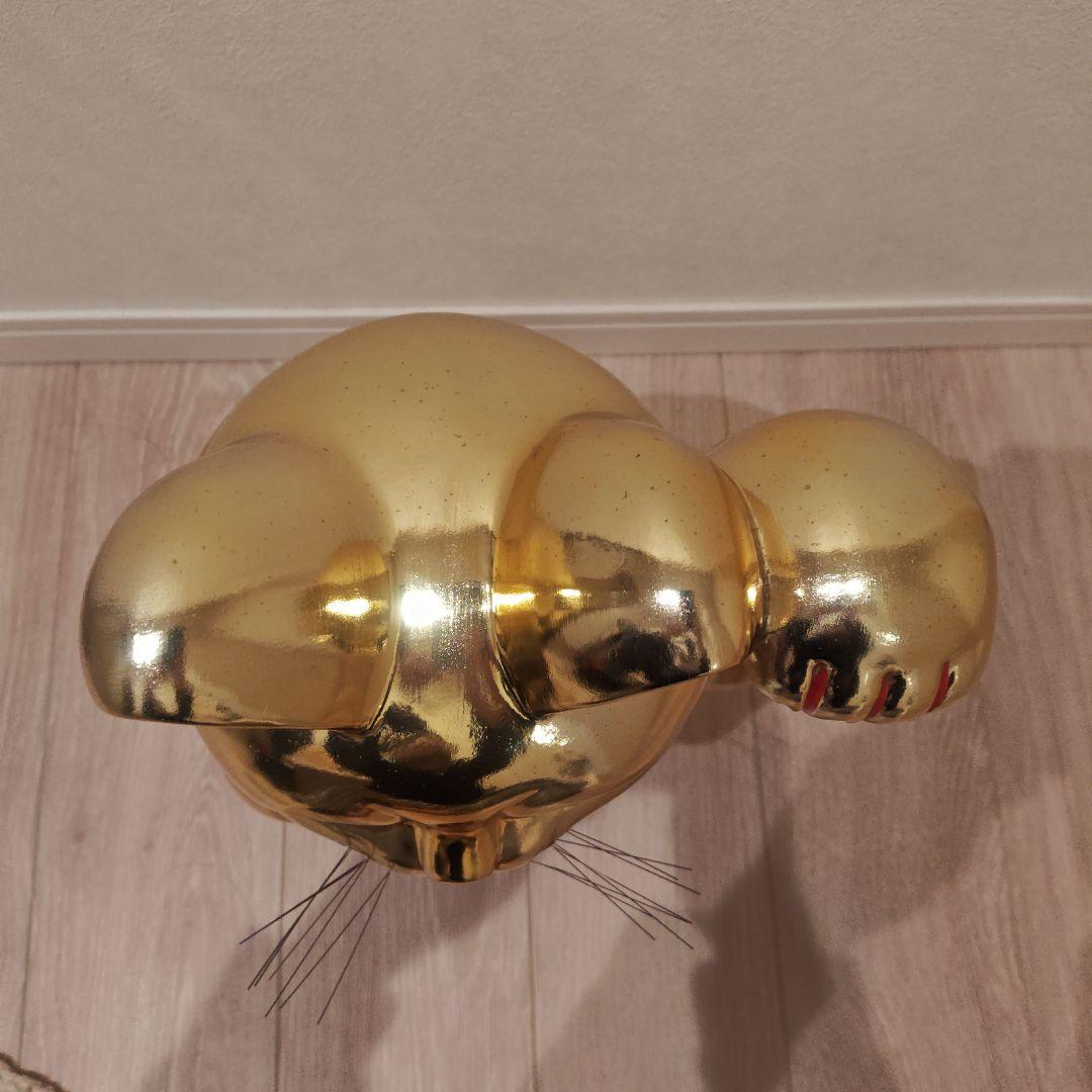 常滑焼 金色 招き猫 貯金箱 42cm