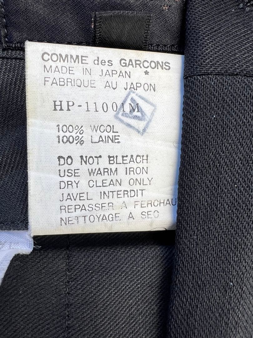 ⭐️【貴重】COMME des GARCONS HOMMEウールパンツ黒:Mサイズ