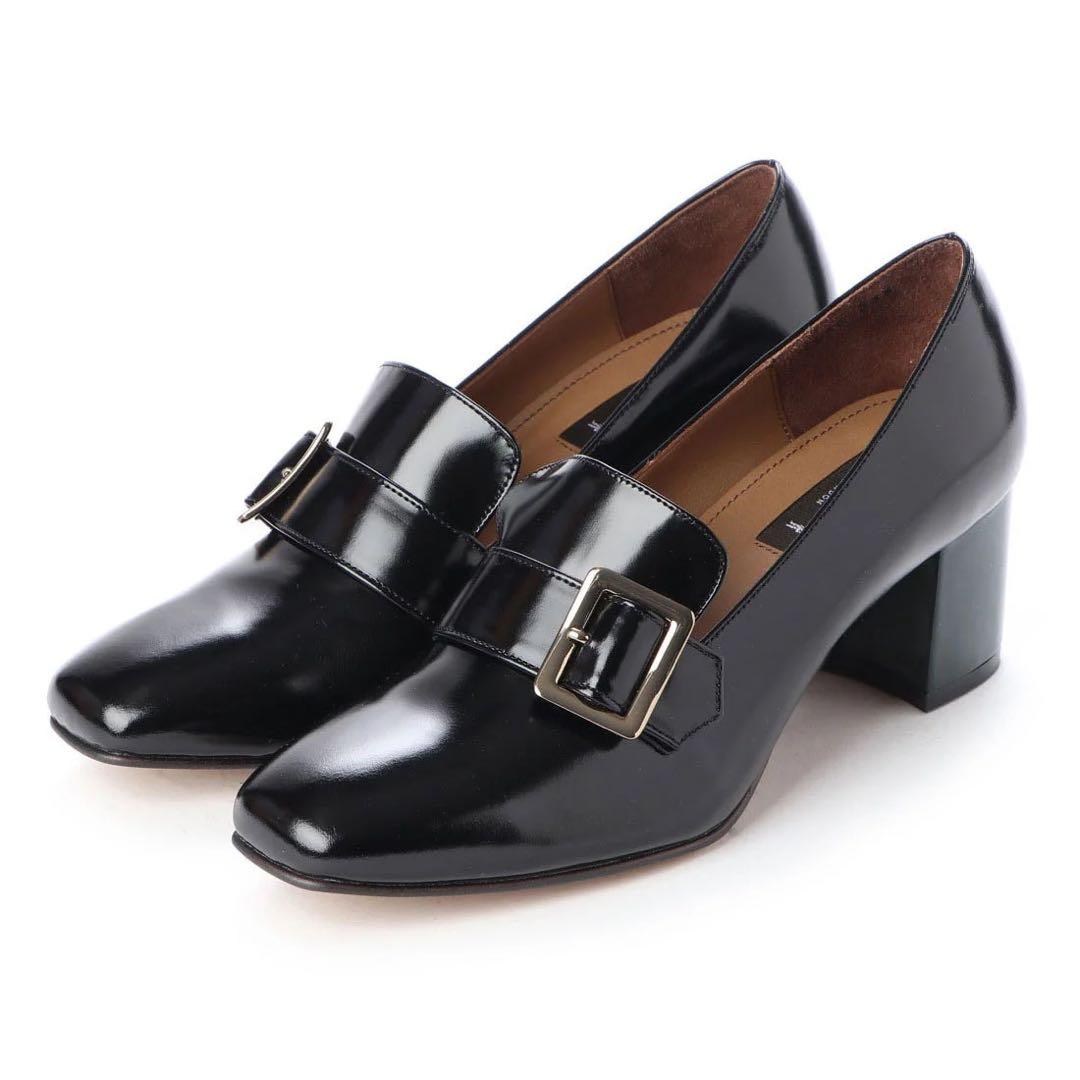 【マッキントッシュ】バックルモチーフパンプス