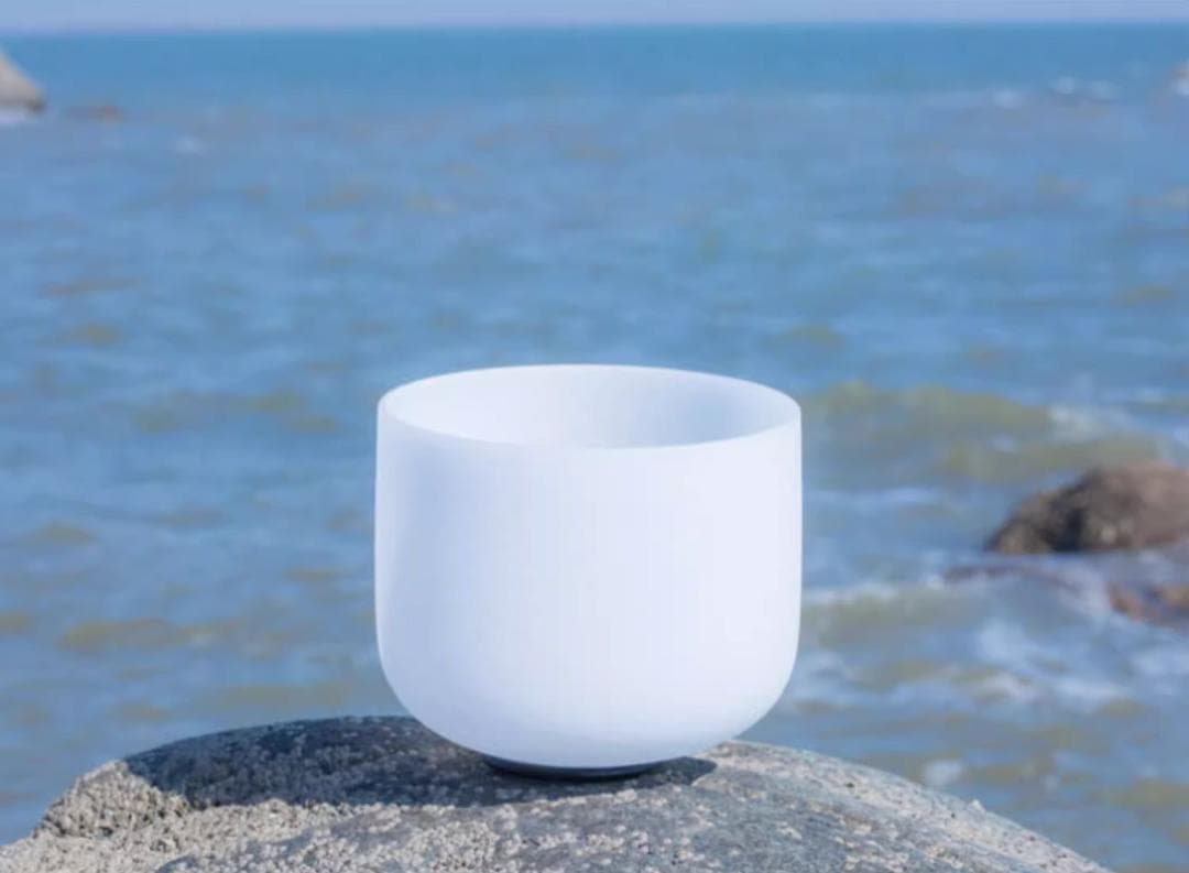 432Hz クリスタル シンギングボウル フロスト3点セット