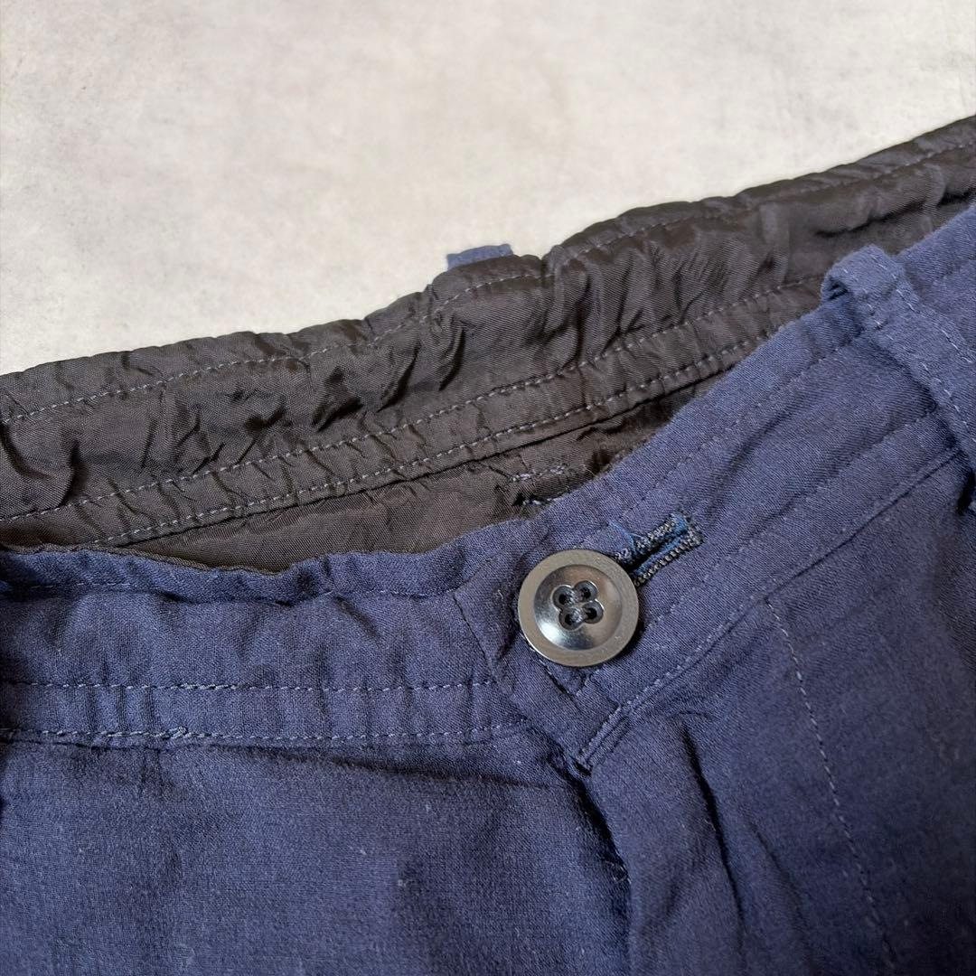 Y's ワイズ ヨウジヤマモト 綿100% 裏キュプラ 丈短 アンクルパンツ