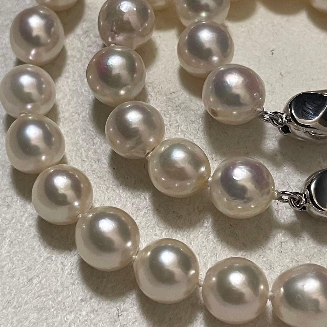 専用 【超大珠✨連結可】あこや真珠 ネックレス 8.5-9.0 パール テリ強