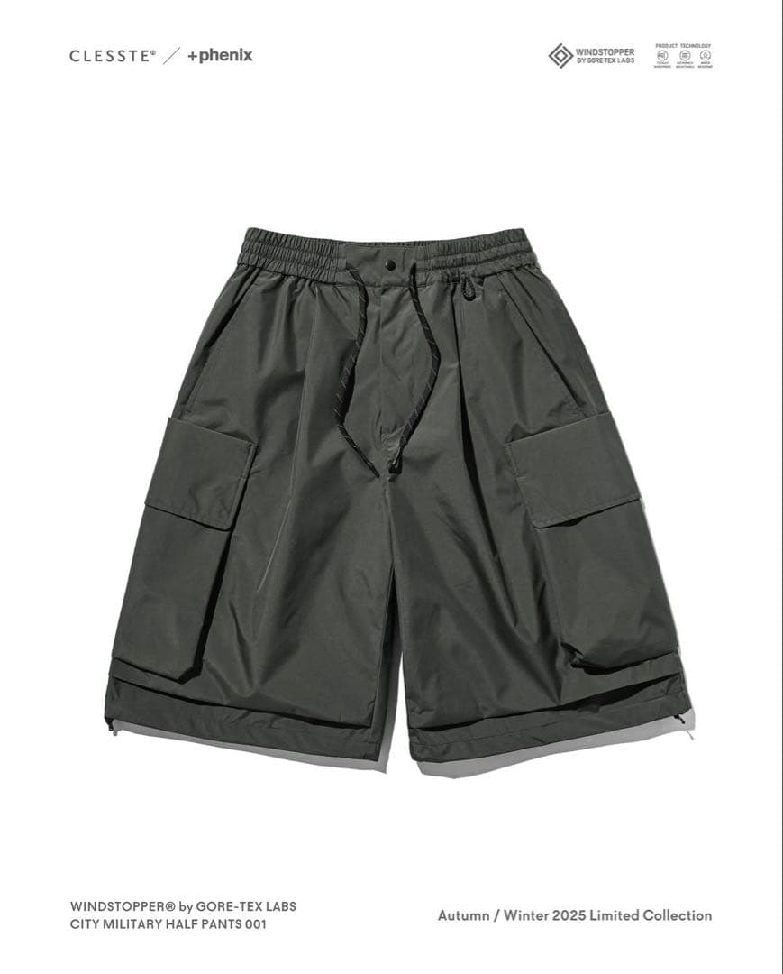 +PHENIX WINDSTOPPER® MILITARY HALF PANTS