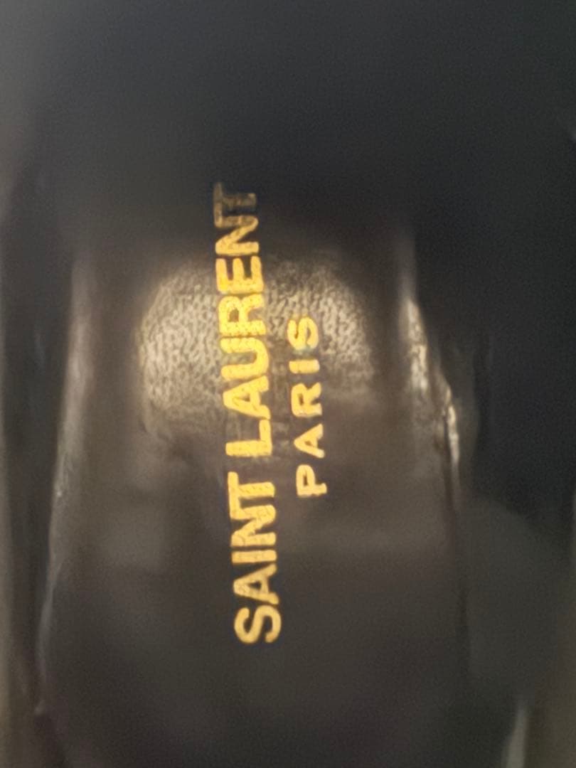 ブラック レザー サイドゴアブーツ