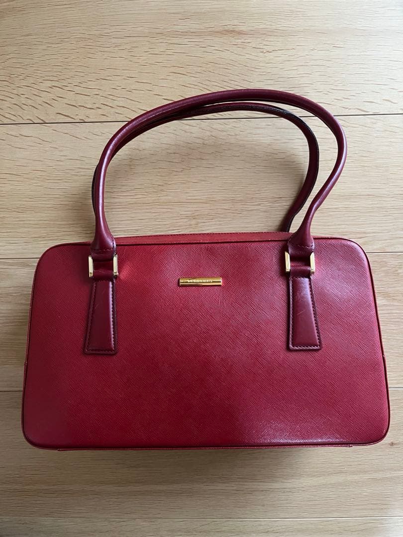 未使用品 BURBERRY サフィアーノ ハンドバッグ