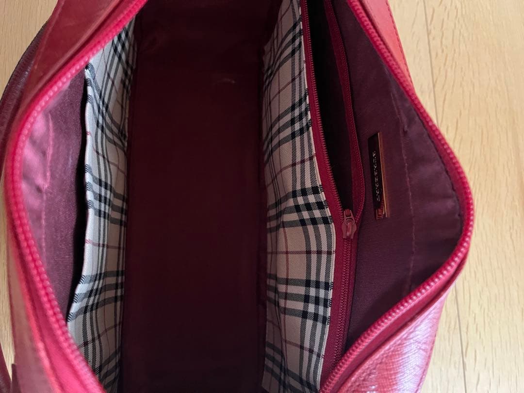 未使用品 BURBERRY サフィアーノ ハンドバッグ