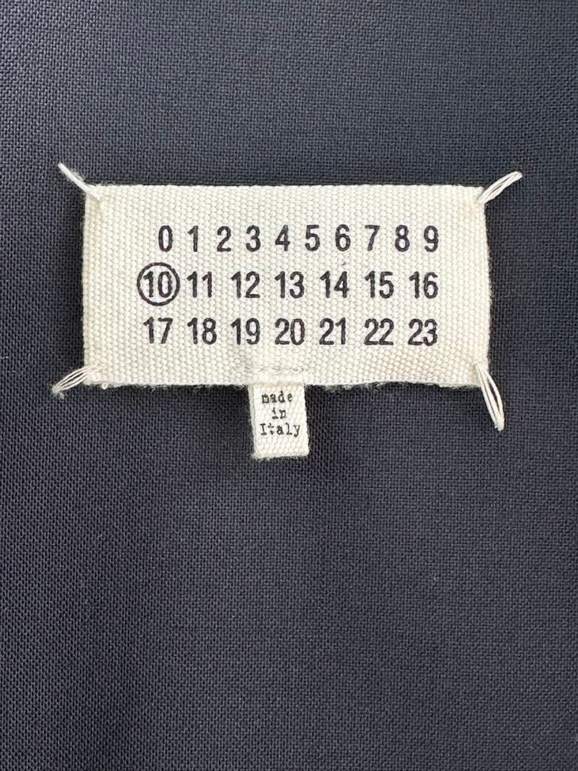 Maison Margiela ノーカラージャケット 46 ネイビー