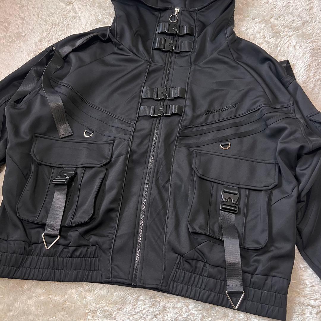 ほぼ未使用✨REFLEM レフレム サイバー切替ハイネックジャージパーカー