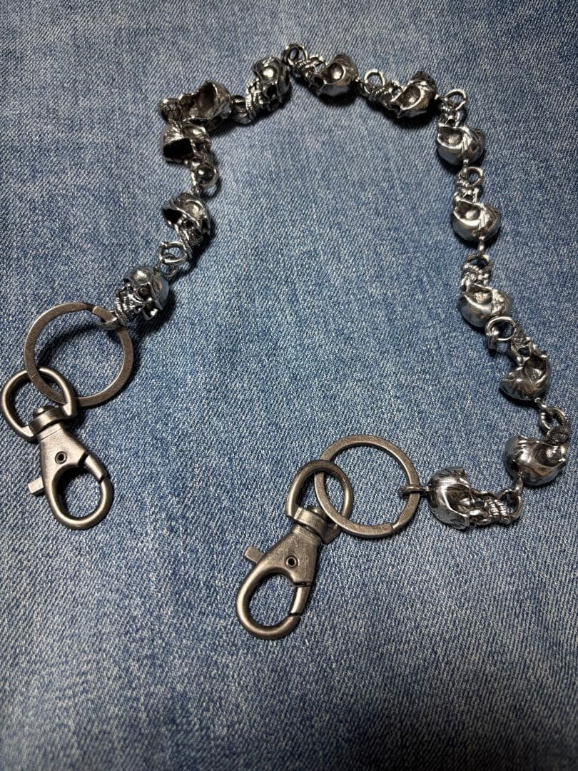 A*A様 スカル ウォレットチェーン シルバー925