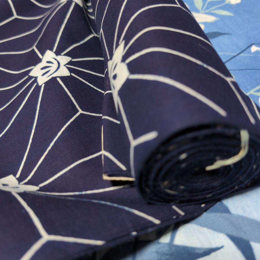 竺仙　浴衣反物　桔梗　コ一マ糸使用