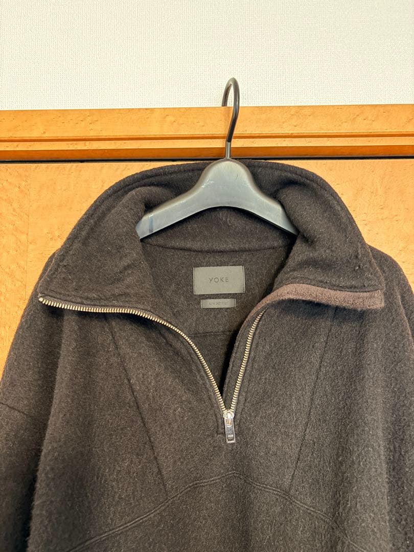 トップス YOKE 24AW WOOL FREECE HALF ZIP PULLOVER