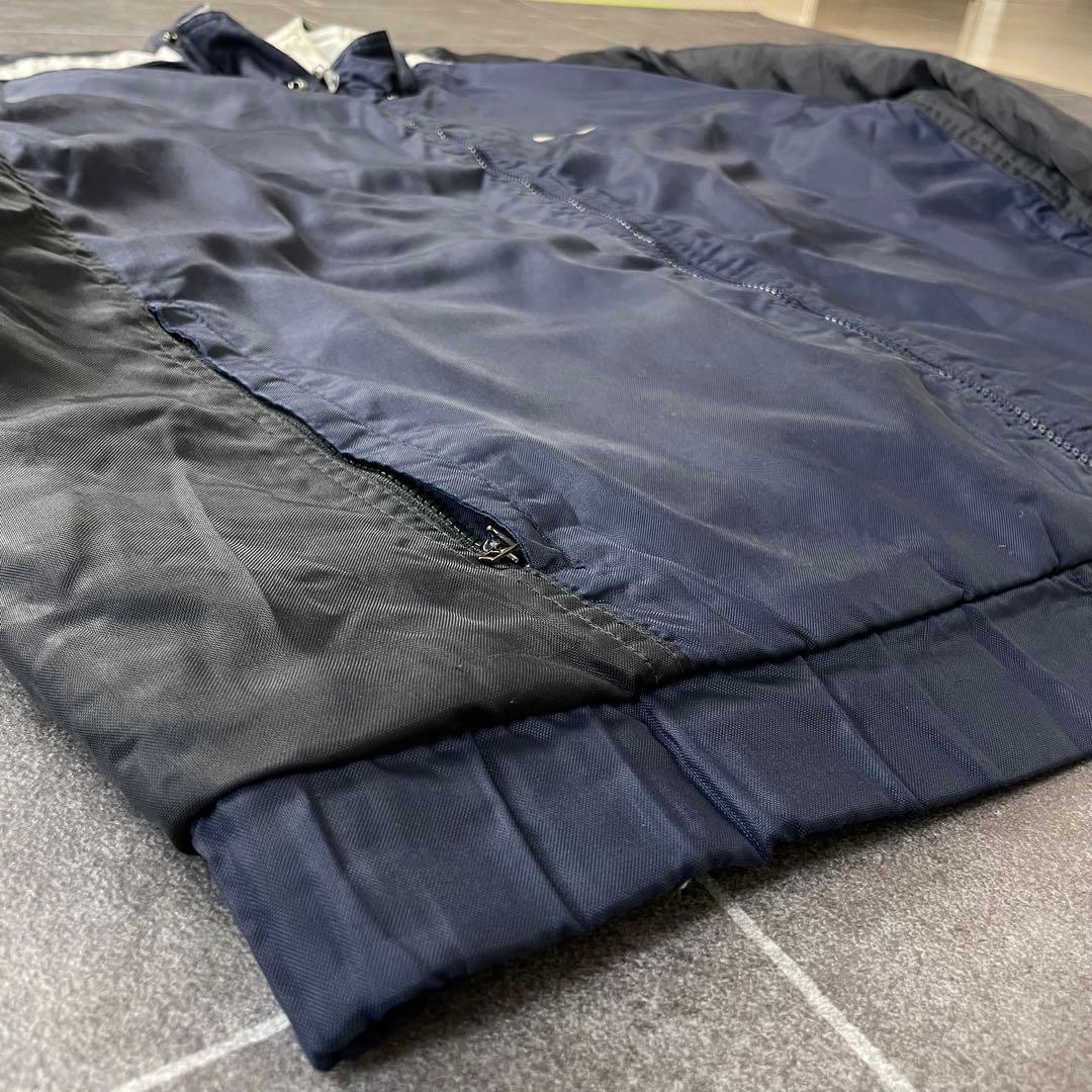 90-00s Nike ナイキ オールド 中綿 ナイロンジャケット ネイビーM