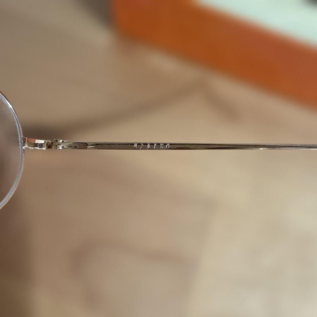 【美品】金子眼鏡　井戸多美男作　ラウンド型メタルフレーム眼鏡