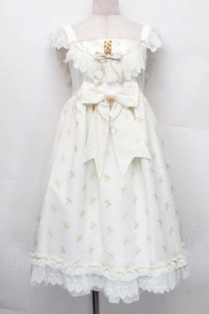 BABY,/Fluffy Dream Ribbonジャンパースカート ヘドレ付き