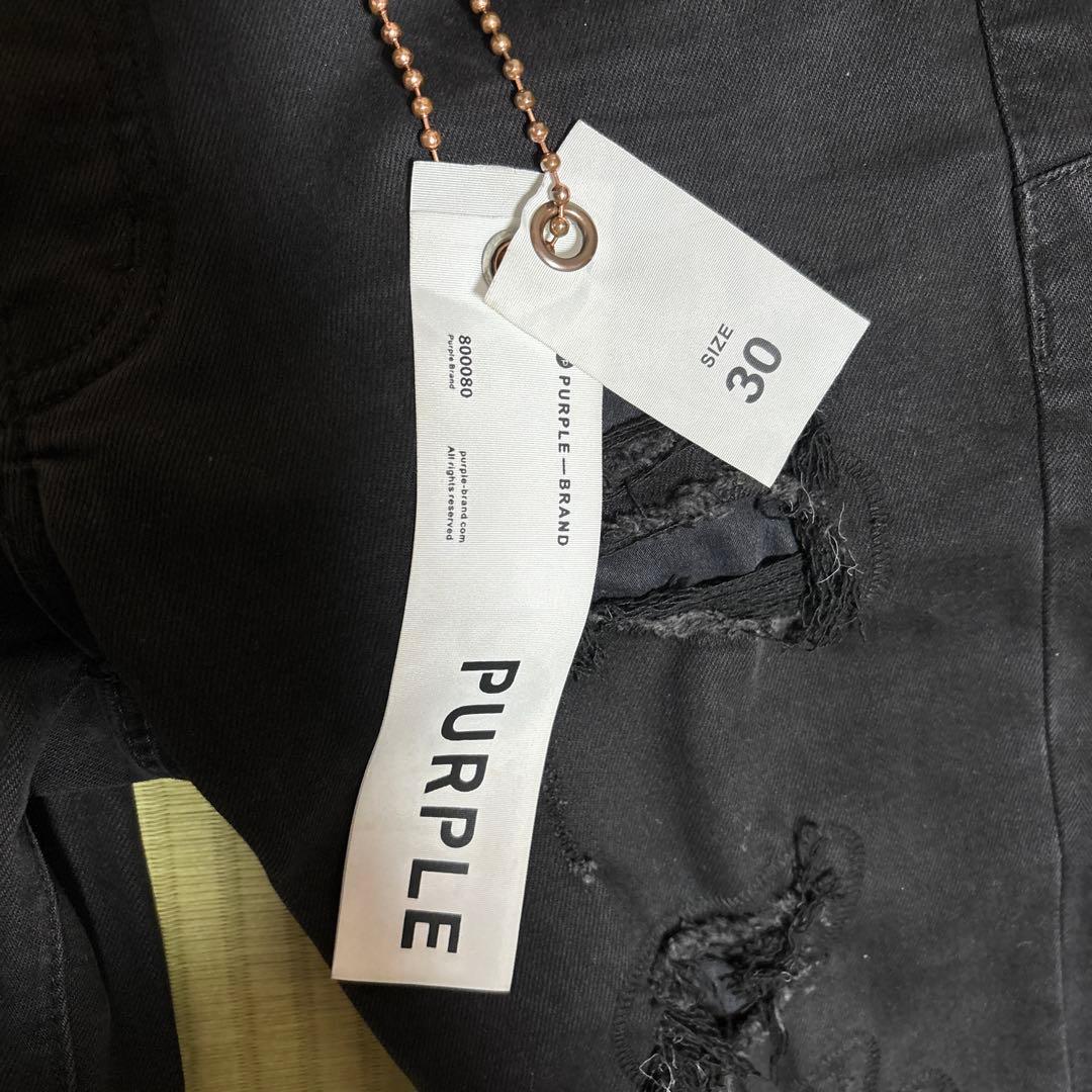 PURPLE BRAND スキニーデニム ブラック 30