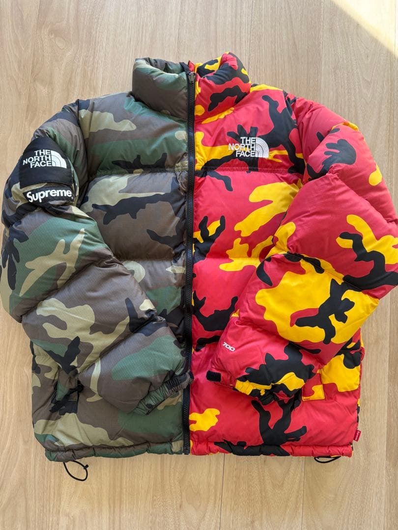 Supreme THE NORTH FACE Split Nuptse 迷彩