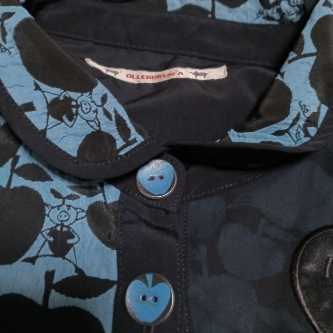 極美品　アルベロベロ　シャツチュニック　ワンピース　ブラウス　刺繍　リンゴ