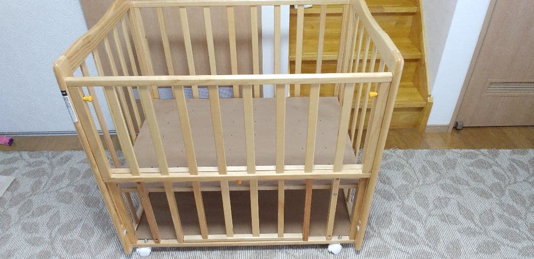 ベビーベッド　ミニ　ナチュラル