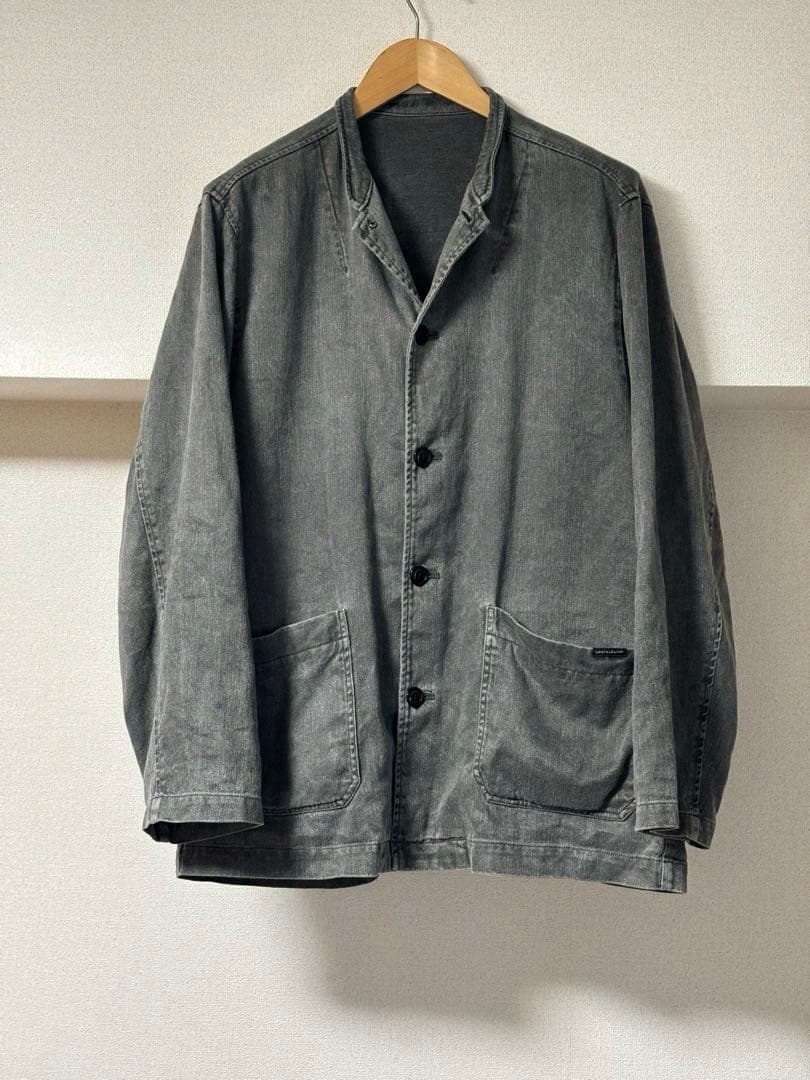 CONFECT 24SS リネンコットン ピグメントダイスタンドジャケット