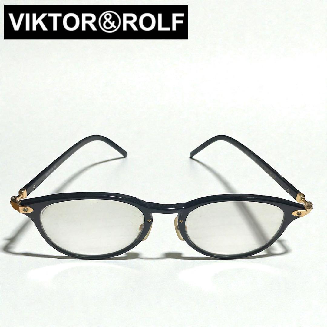 VIKTOR&ROLF / 度付き眼鏡 黒 サイズ:50 20-145