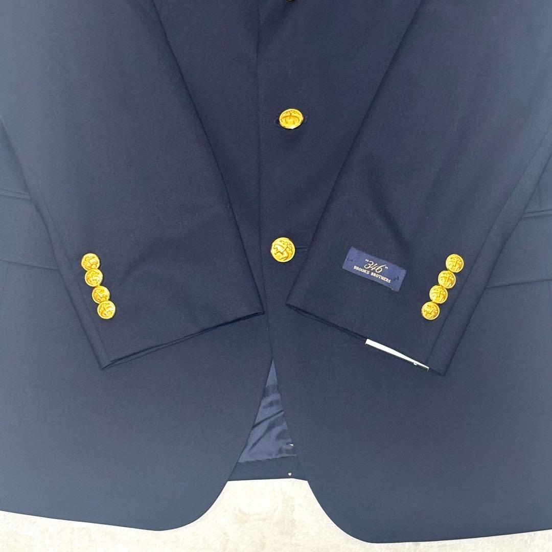 【新品未使用】ブルックスブラザーズ　紺ブレ　金ボタン　テーラードジャケット　M
