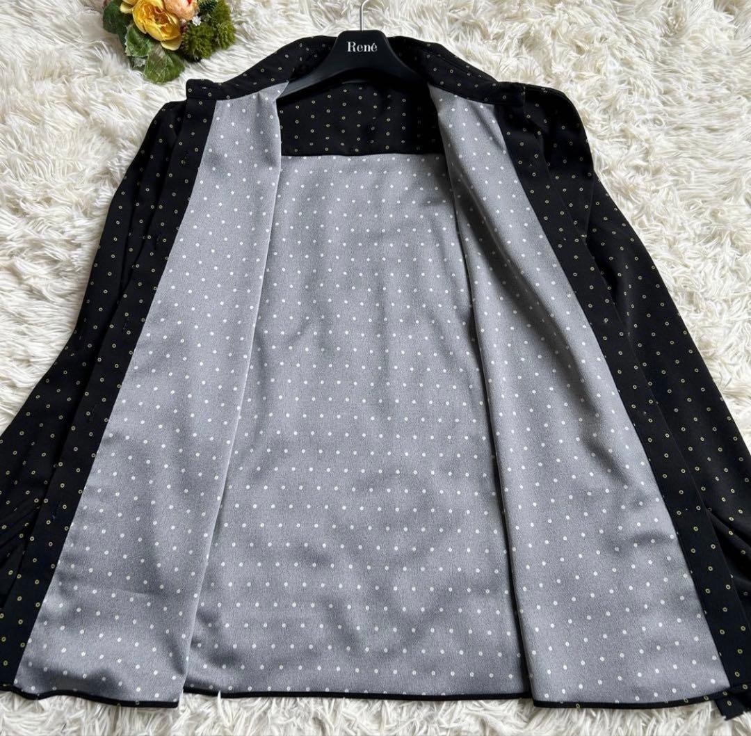 未使用級♡セオリーリュクス ブラウス ボウタイ ドット柄