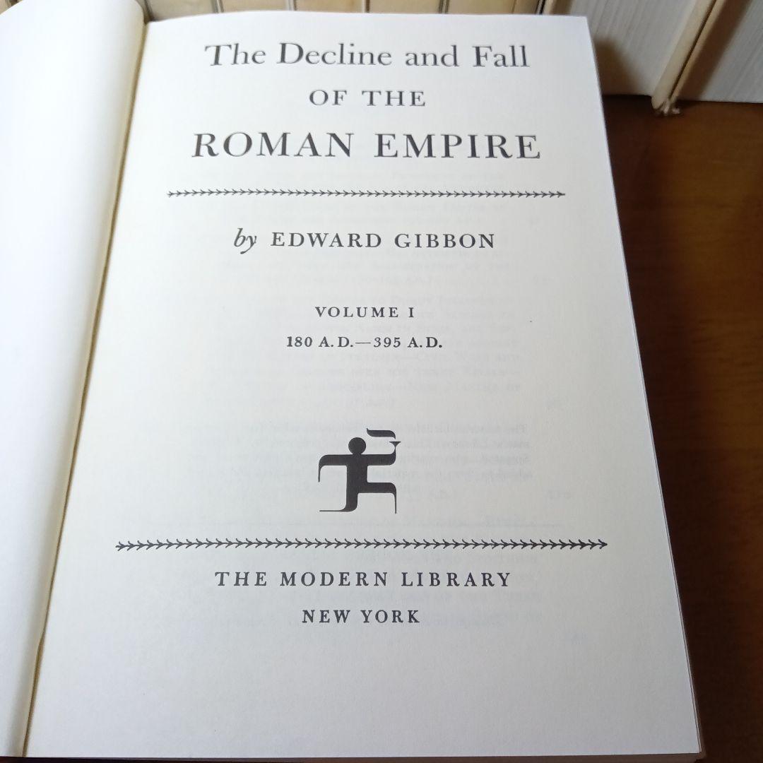 ローマ帝国衰亡史〔洋書全３巻〕＊画像中の和訳書は含みませんのでご注意下さい。
