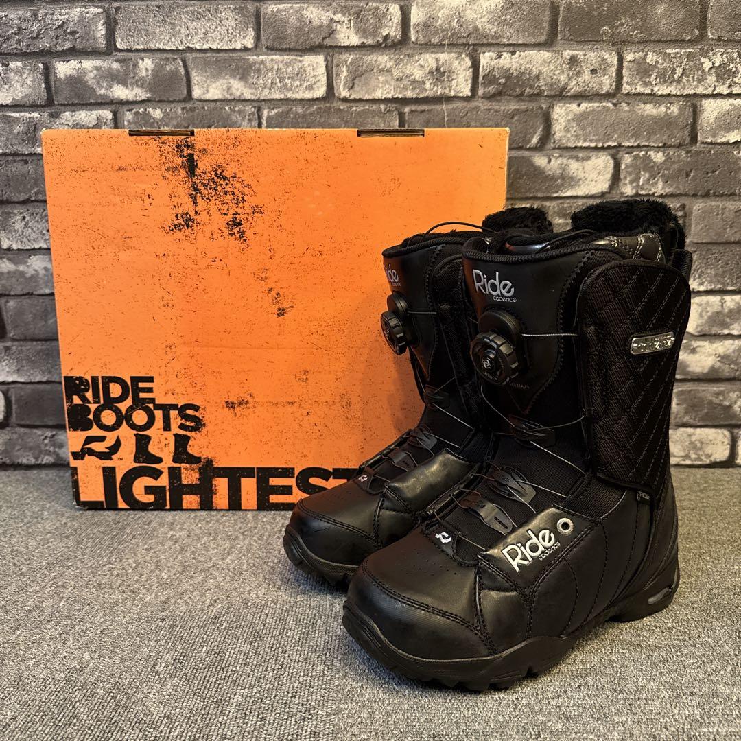 ライド スノーボードシューズ レディース オールブラック 24cm