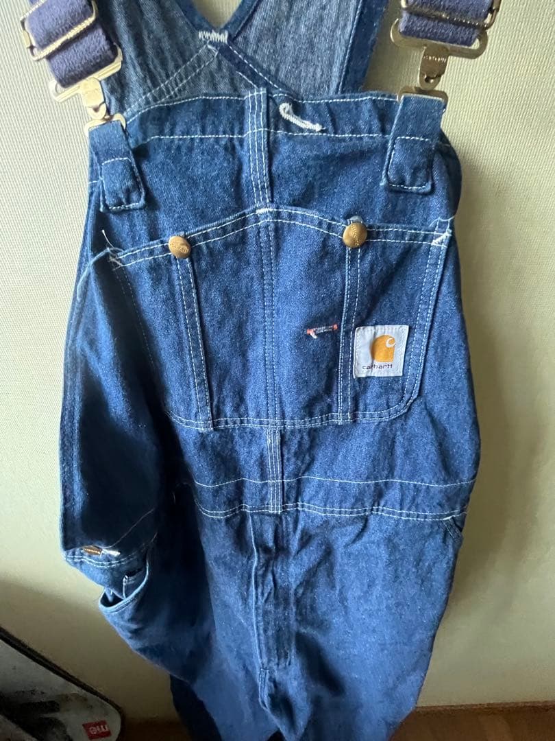 ヴィンテージカーハート44×30インディゴオーバーオール超レアcarhartt