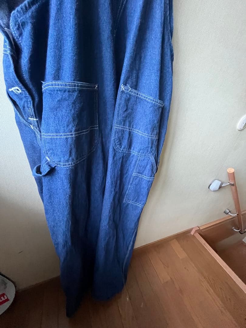 ヴィンテージカーハート44×30インディゴオーバーオール超レアcarhartt