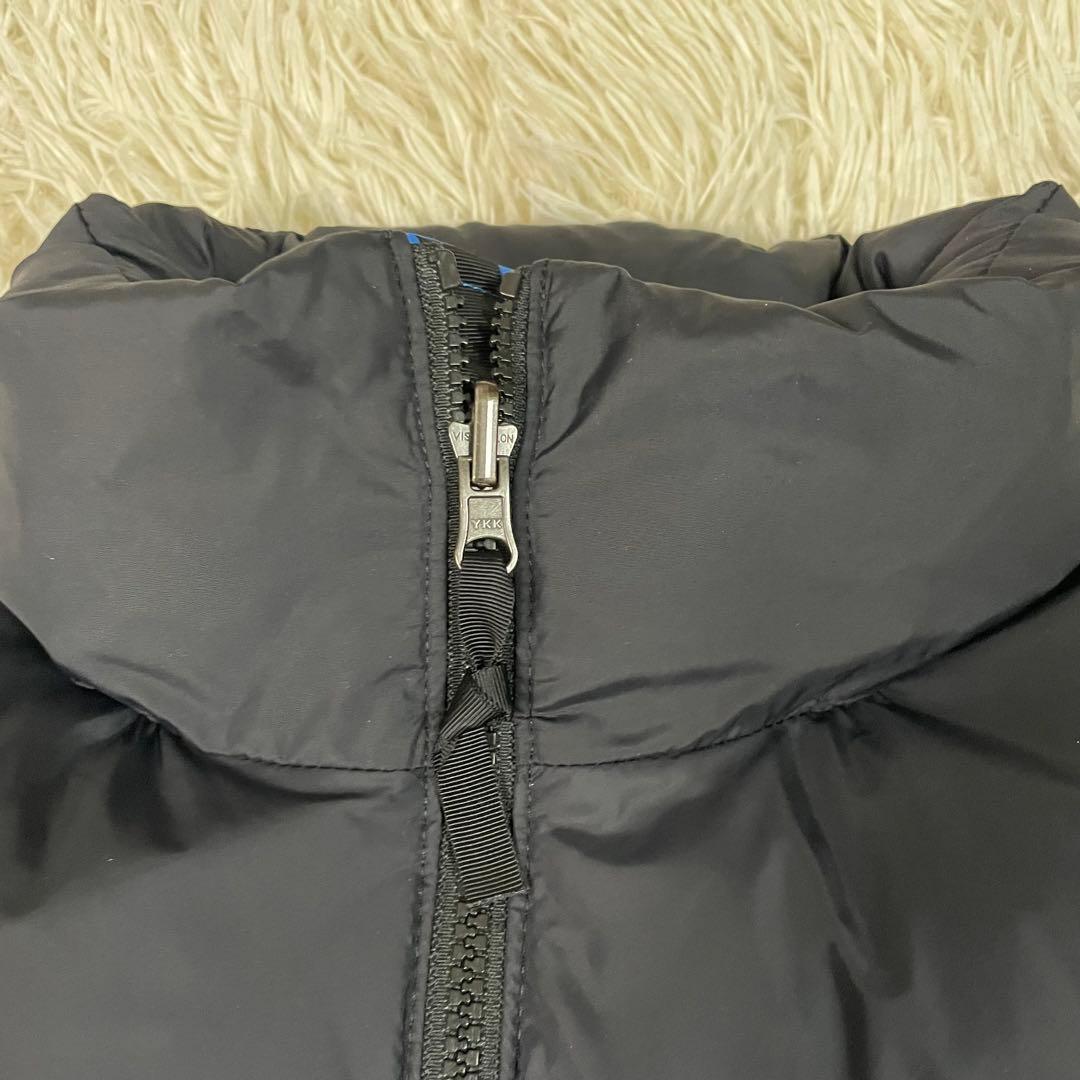 ノースフェイス ダウンベスト アウター レトロ ヌプシ 黒 青 Mサイズ