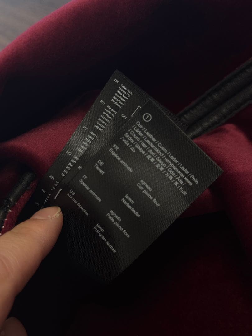 21日まで値下げ maje 本革ミニスカート ジッパー